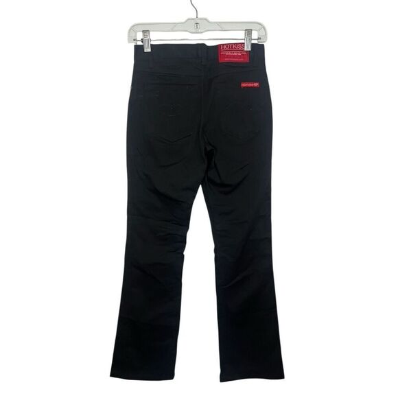 Vintage Hot Kiss Women’s 1 Black Flare Jeans Low Rise Y2K - Picture 4 of 6